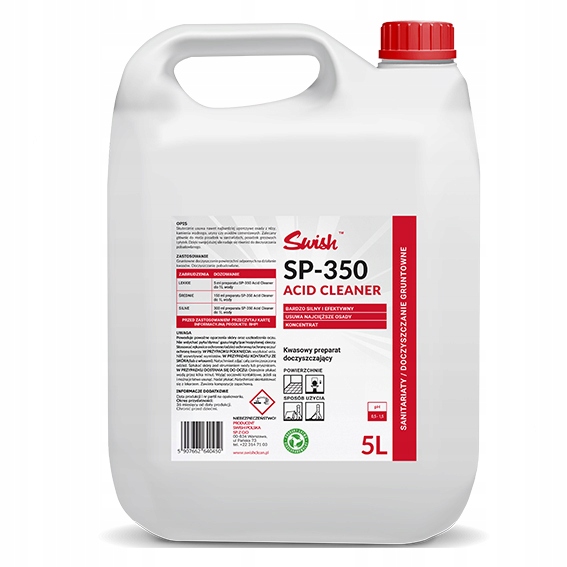 Swish SP-350 Acid Cleaner środek do czyszczenia fug, podłóg po budowie 5L