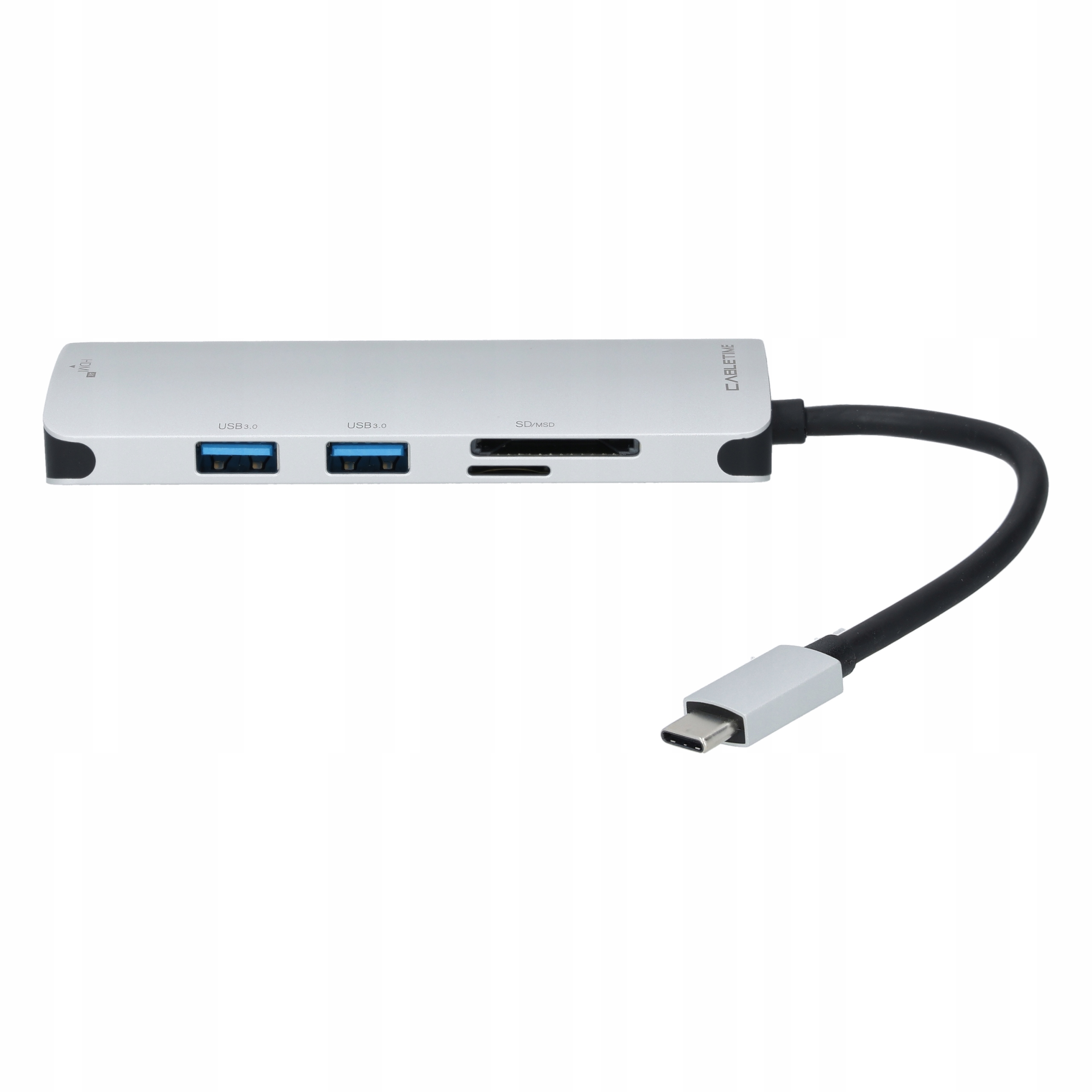 AUDA Adapter HUB 6w1 USB-C do HDMI 4K + 2x USB A + USB C + czytnik kart SD Zastosowanie USB, FireWire