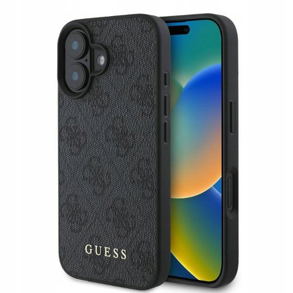 Guess GUHCP16SG4GFGR iPhone 16 6.1" černý/black hardcase 4G Classic