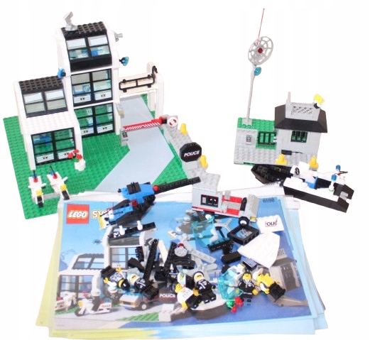 LEGO Legoland CITY TOWN 6598 INSTRUKCJA Metro PD Station ZESTAW