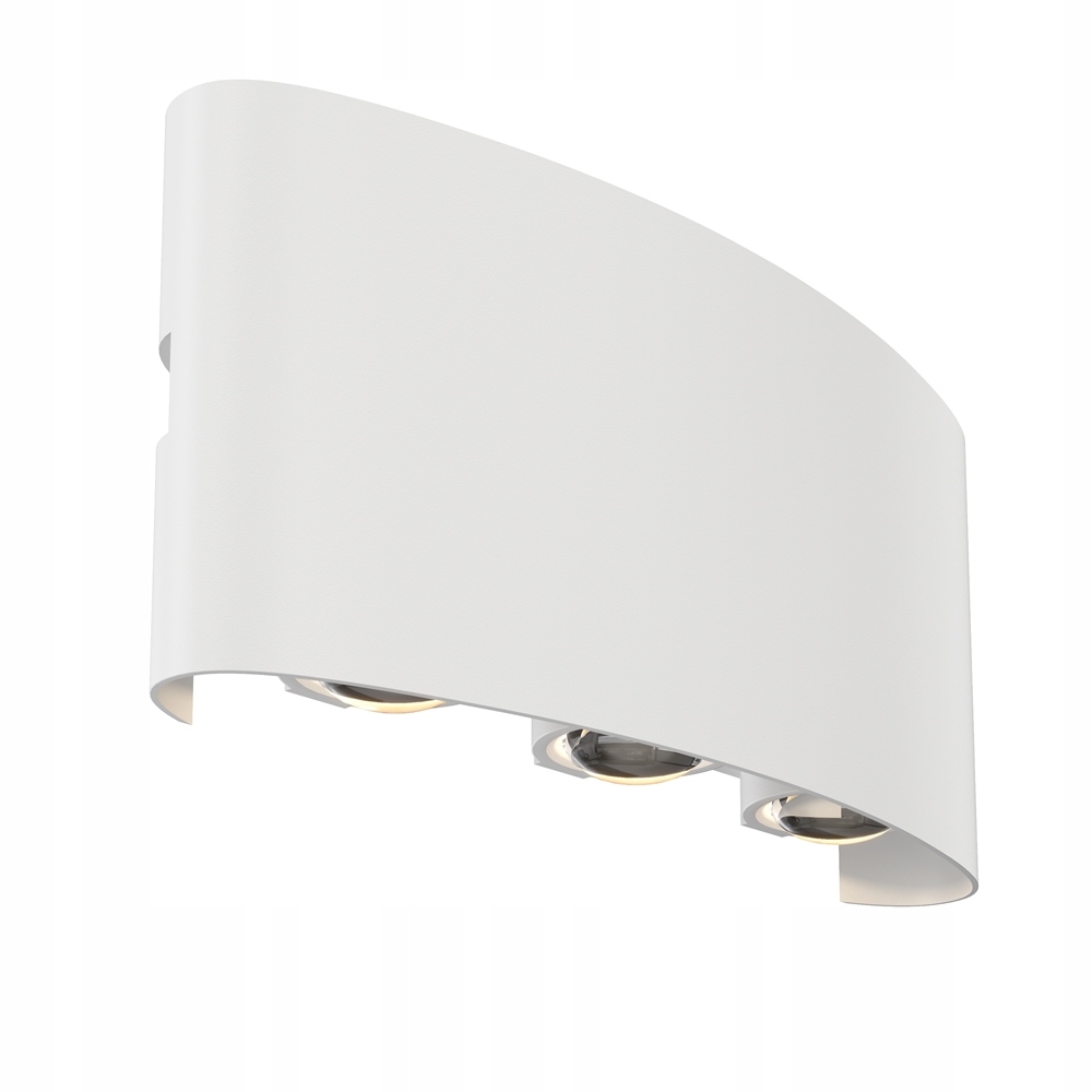 Vonkajšia nástenná lampa moderná biela hore dole IP54 Led 3 body Maytoni