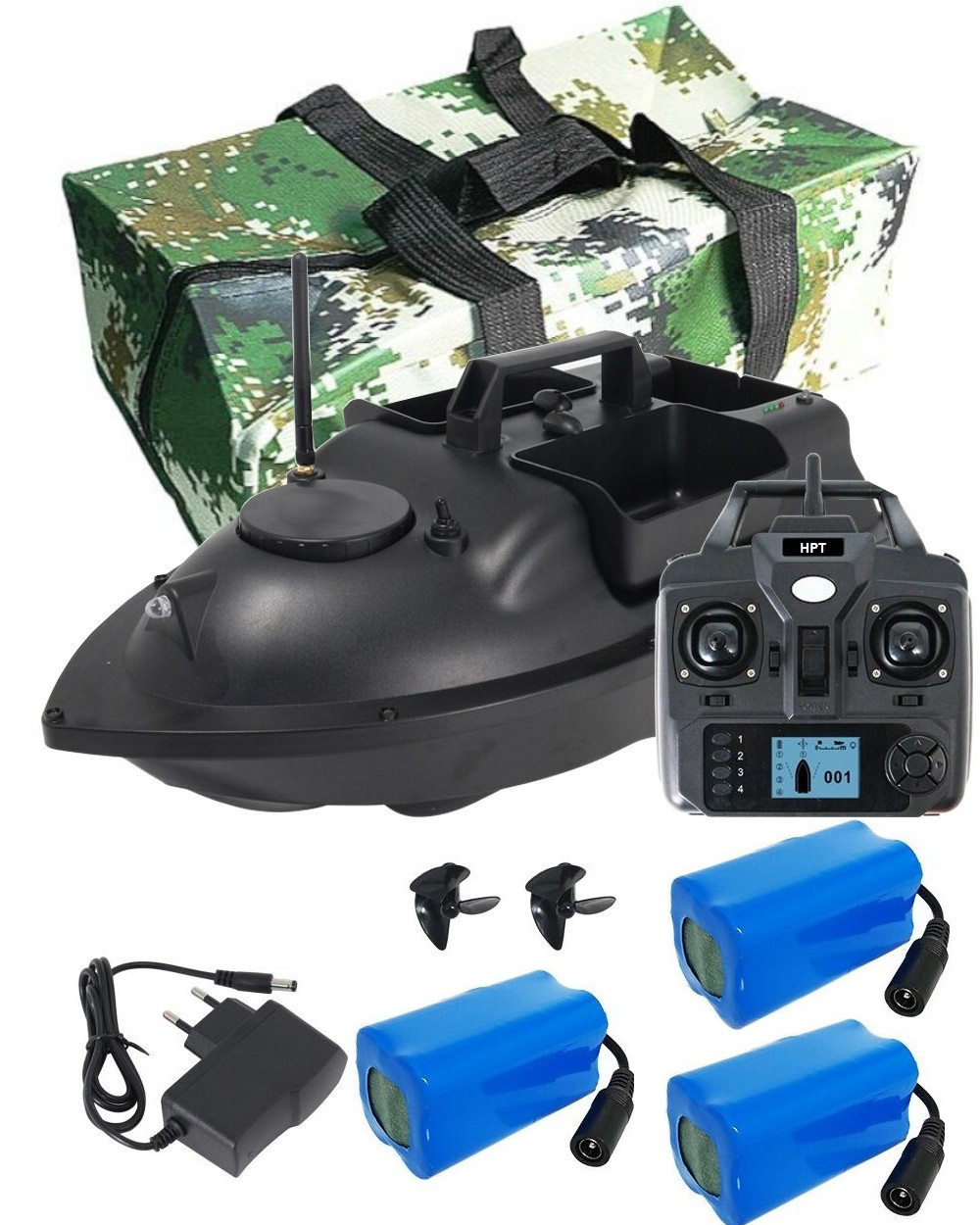 Návnadová Loď V010 3 Baterie Gps Samovratná