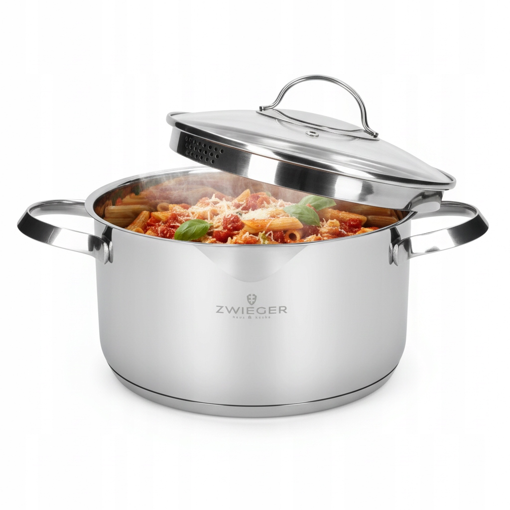 Zwieger Veron Garnek 3,9 l z pokrywką 22 cm stal nierdzewna