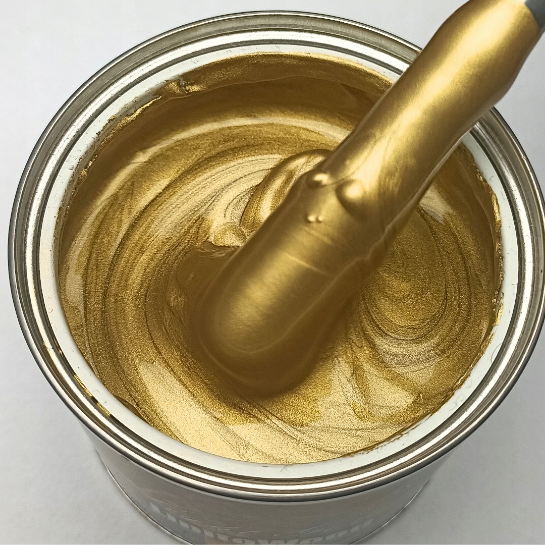 FARBA ZŁOTA JASNA do Drewna Metalu Złota Jasna Metaliczna 0,2L Ramy