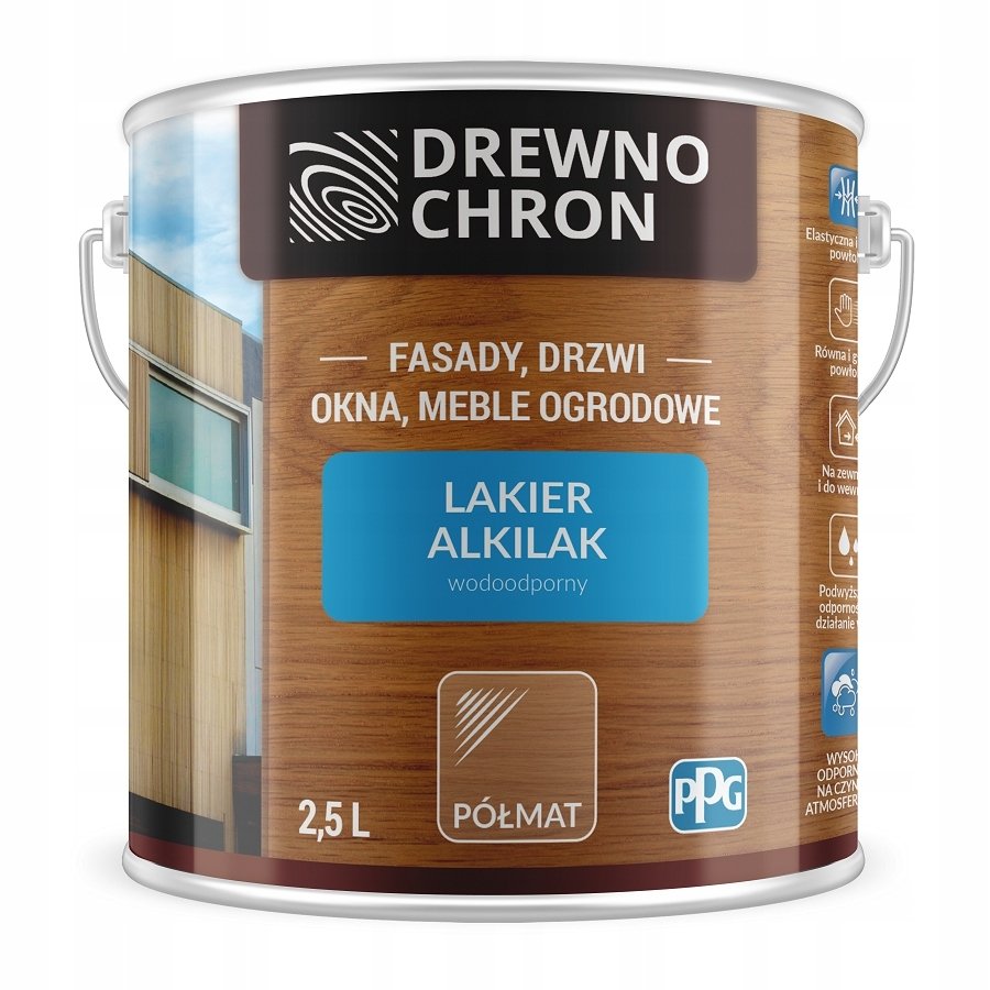 

Drewnochron Lakier Alkilak Półmat 2,5L Domalux