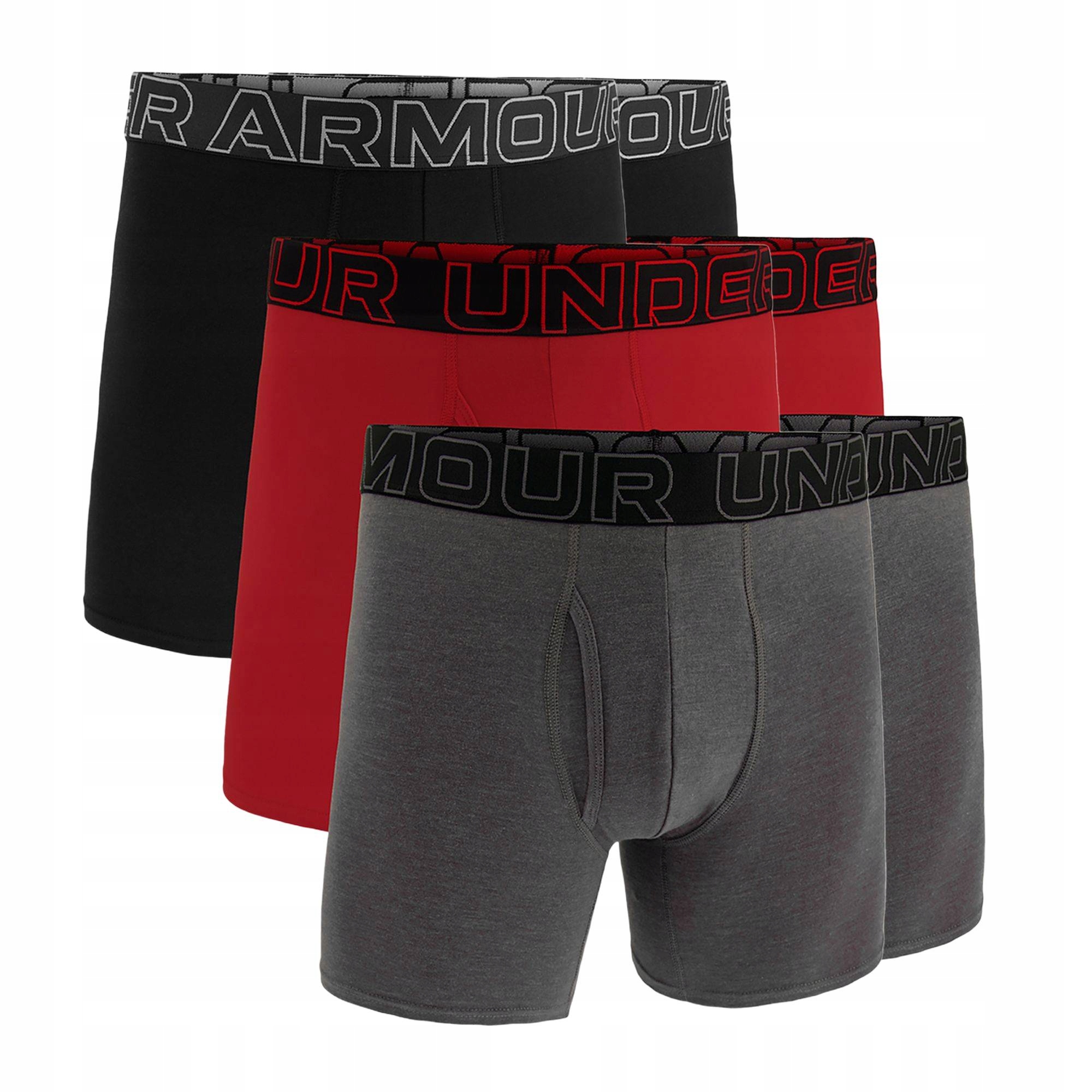 Boxerky M Ua Perf Cotton 6in-GRY