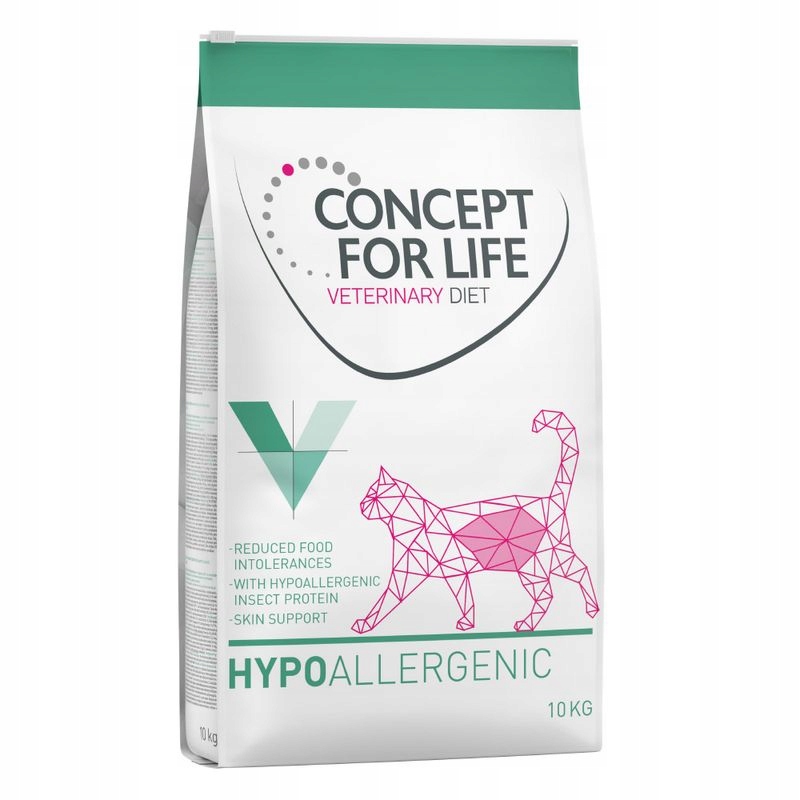 Levně Concept for Life Veterinary Diet Hypoalergenní krmivo pro pro kočky 10 kg