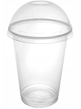 

Kubki Pet Shake 300ML Z Wieczkiem Wypukłym- 50SZT