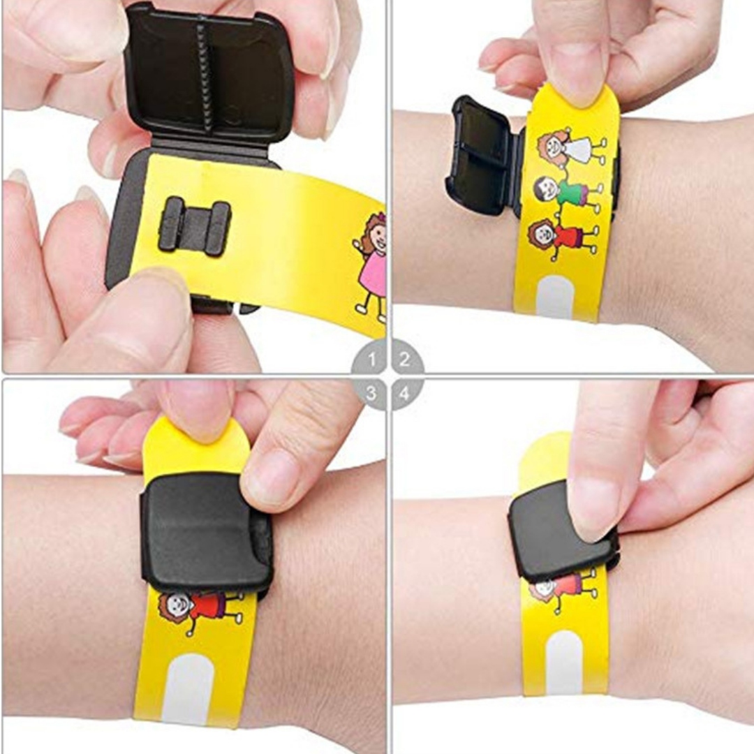 OPASKA BEZPIECZEŃSTA na rękę dla dziecka NA NUMER TELEFONU RODZICÓW Marka inna marka