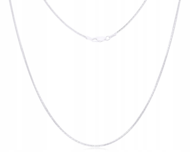 Stříbrný Řetízek 925 Dámský, vzor lanko, plný, silný, délka 60 cm