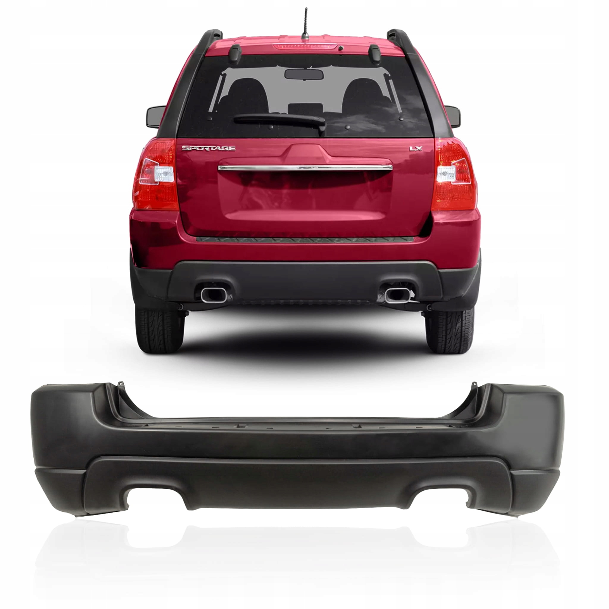 KIA SPORTAGE II Е 2008 -2010 РЕСТАЙЛИНГ ЗАДНИЙ БАМПЕР 866111F500