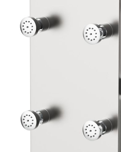 Panel prysznicowy Nevada z hydromasażem i kaskadą Typ natynkowy