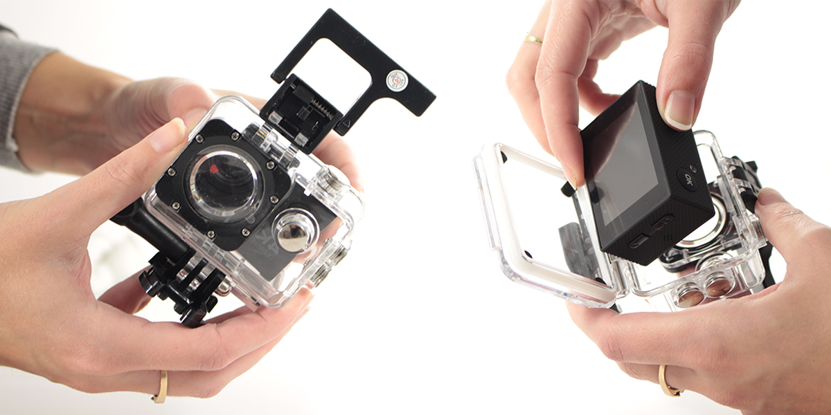 KAMERKA 4K UHD SPORTOWA ROWEROWA+SZELKI NA KLATKĘ Matryca CCD