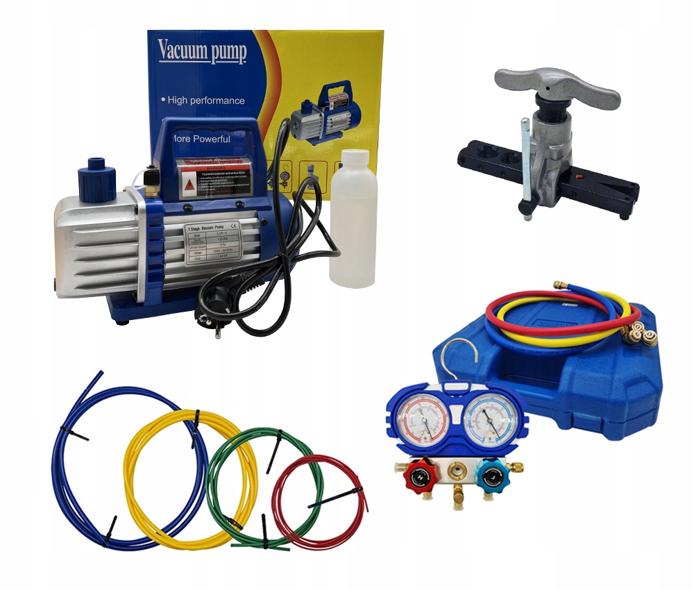 Vákuová pumpa SPV115 Manometry Aitcool Káble Kalichovačka Tyče