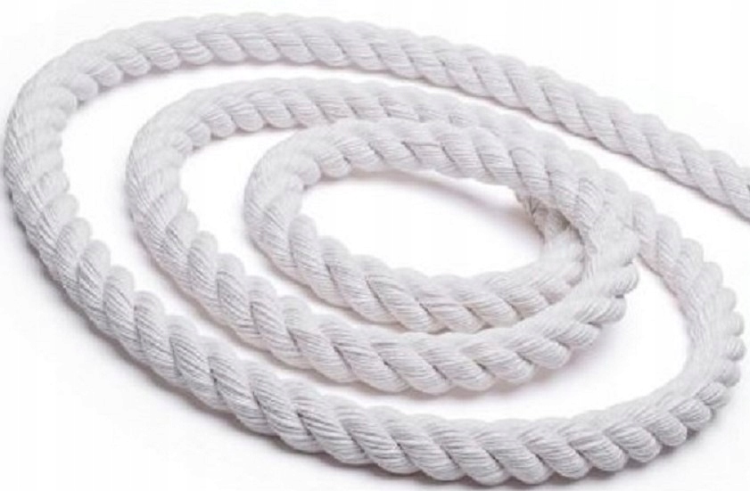 

Lina bawełniana sznurek skręcana 3 żyłowa 6mm/25m