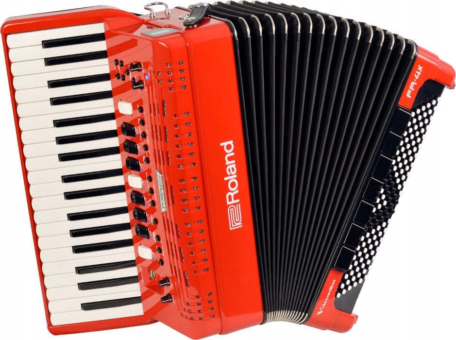 Roland FR-4x Rd Akordeon cyfrowy klawiszowy, czerwony elektroniczny