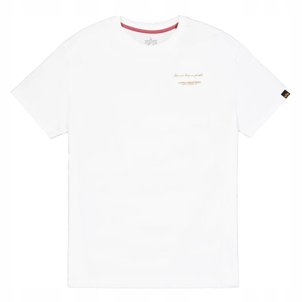 Tričko bavlněné tričko Alpha Industries Tonal Logo Print White L