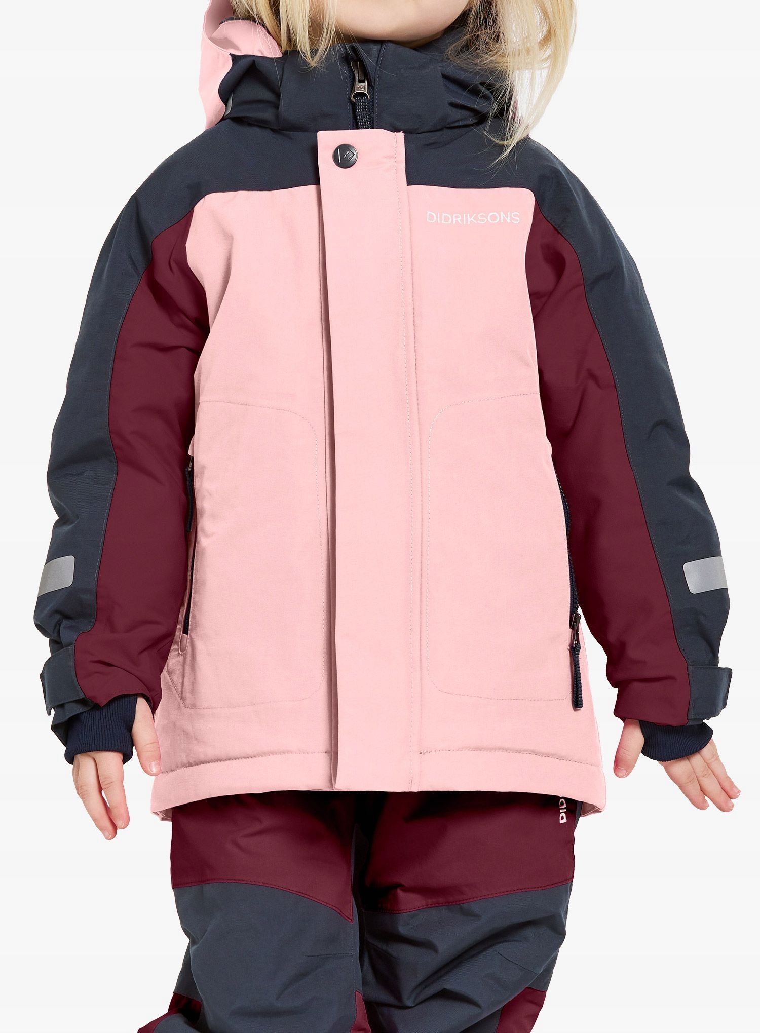 Kurtka dziewczęca Didriksons Neptun Jacket 3 dusty pink 120 cm 5-6Y