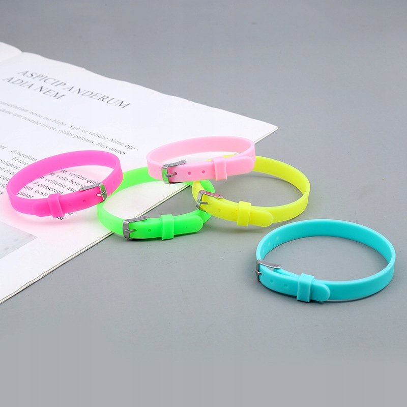 OPASKA silikonowa zapinana jak pasek BRANSOLETKA gumowa DOPASUJ ROZMIAR Model OPASKI ZAPINANE