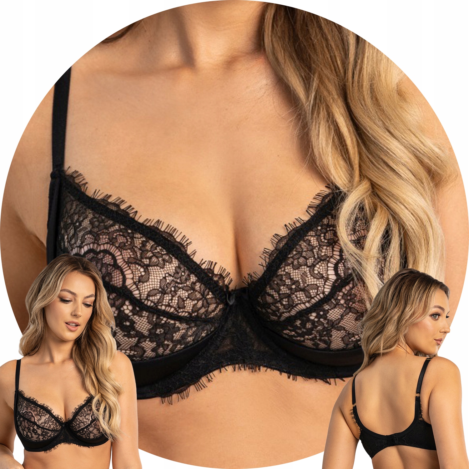 Unikat měkká podprsenka Magot černá 70C