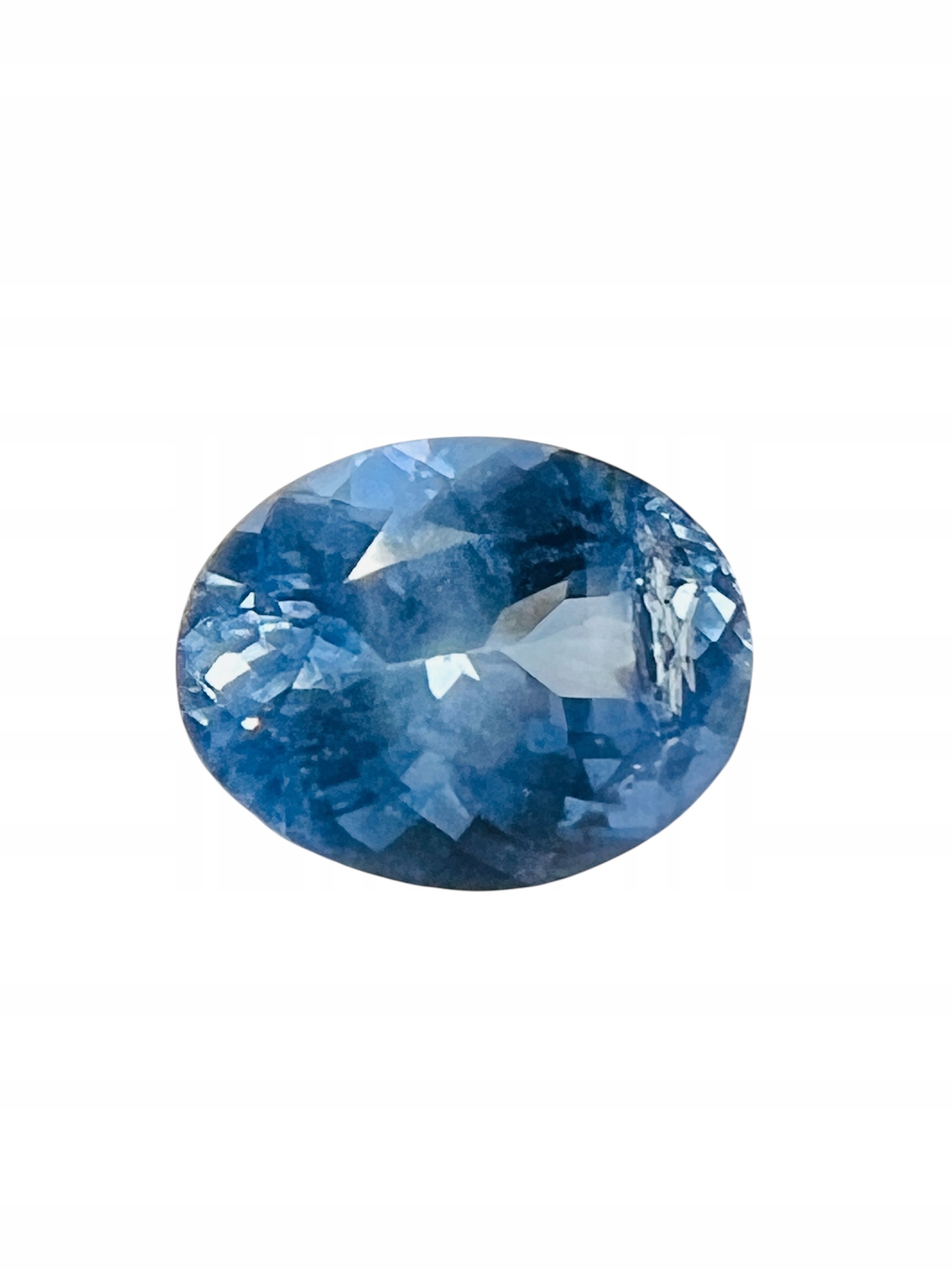 Safír Ovál Modrý 0,81 ct