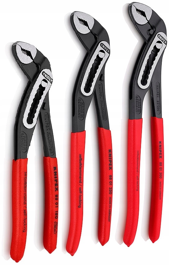 

Knipex Klucz nastawny do rur 3 szt. Alligator