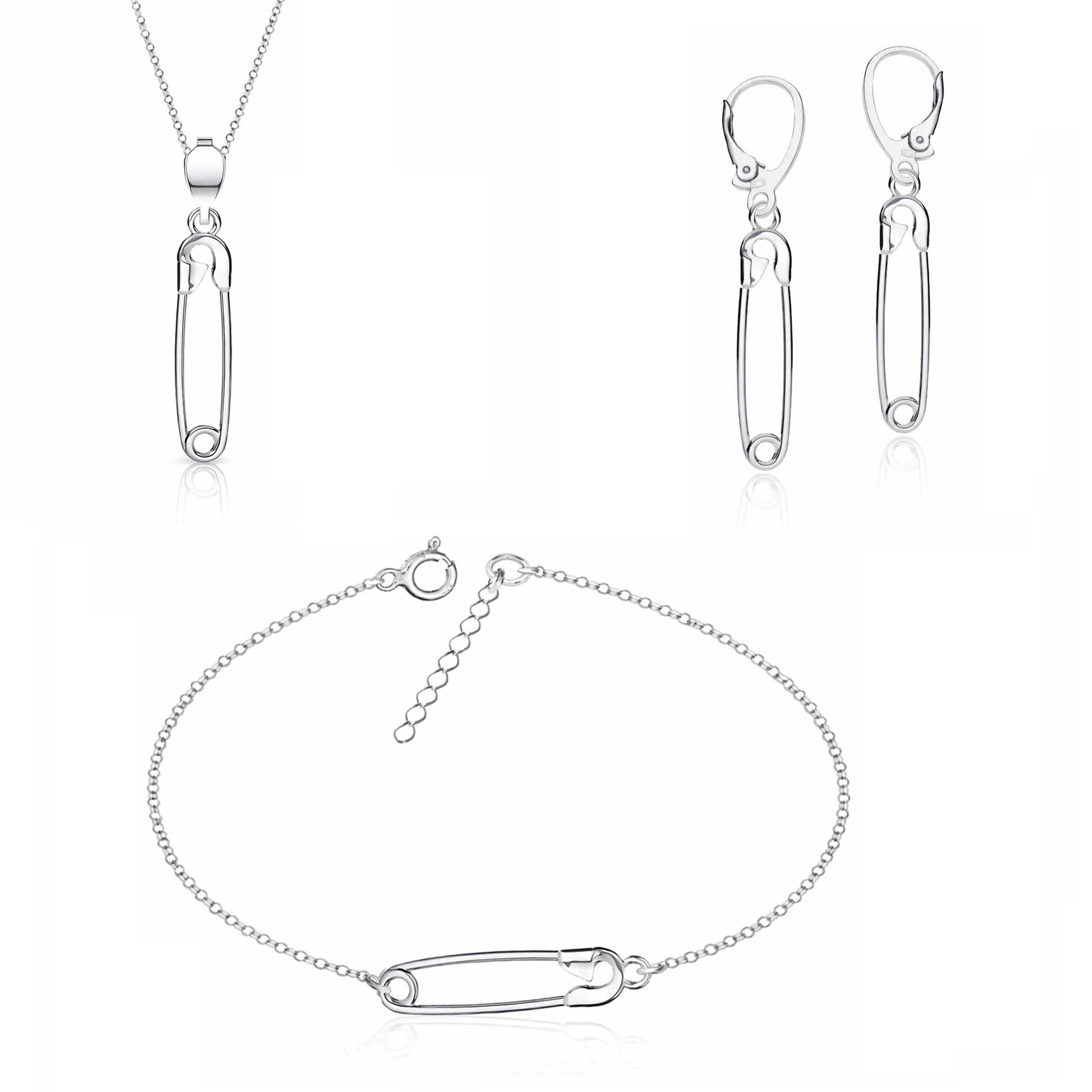 Sada stříbrných šperků 925 ks Symbol ochrany a bezpečnosti