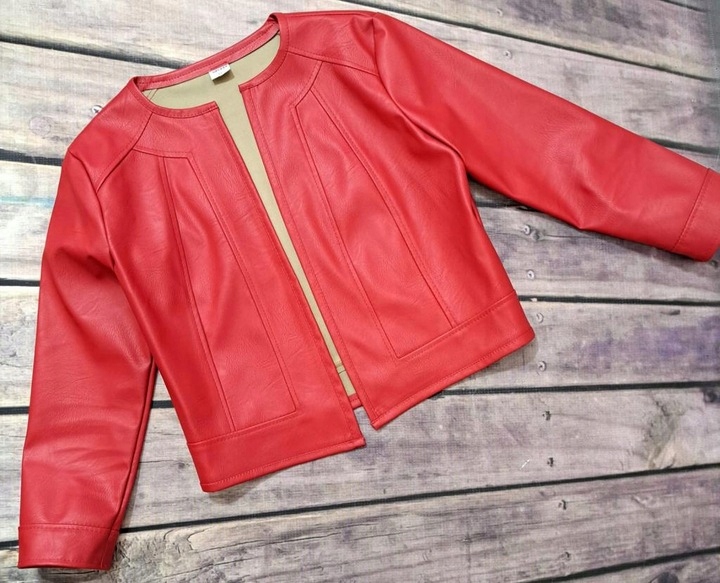 C333 BIZNESOWE SKÓRZANE BOLERKO ŻAKIET MARYNARKA Rozmiar.36 Rozmiar 36