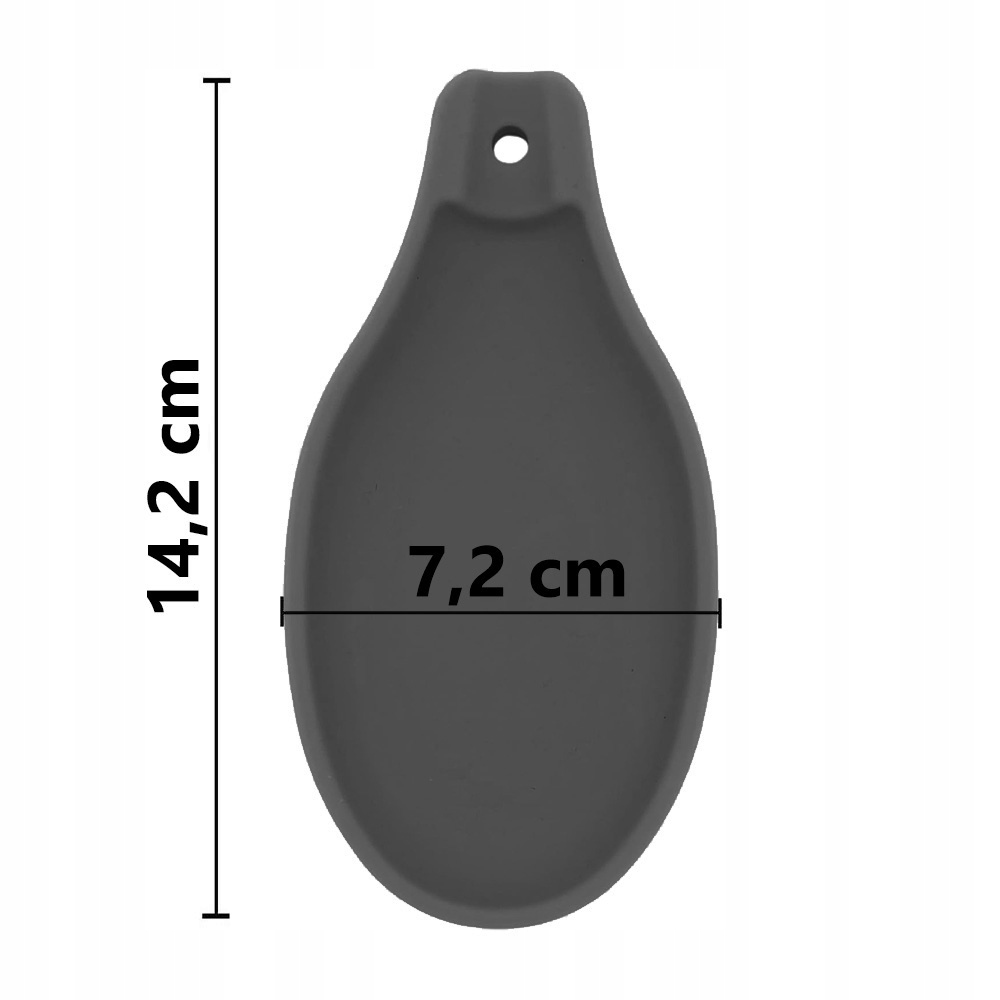 PODSTAWKA SILIKONOWA OCIEKACZ POD ŁYŻKĘ CHOCHLĘ SZARA Marka Brunbeste