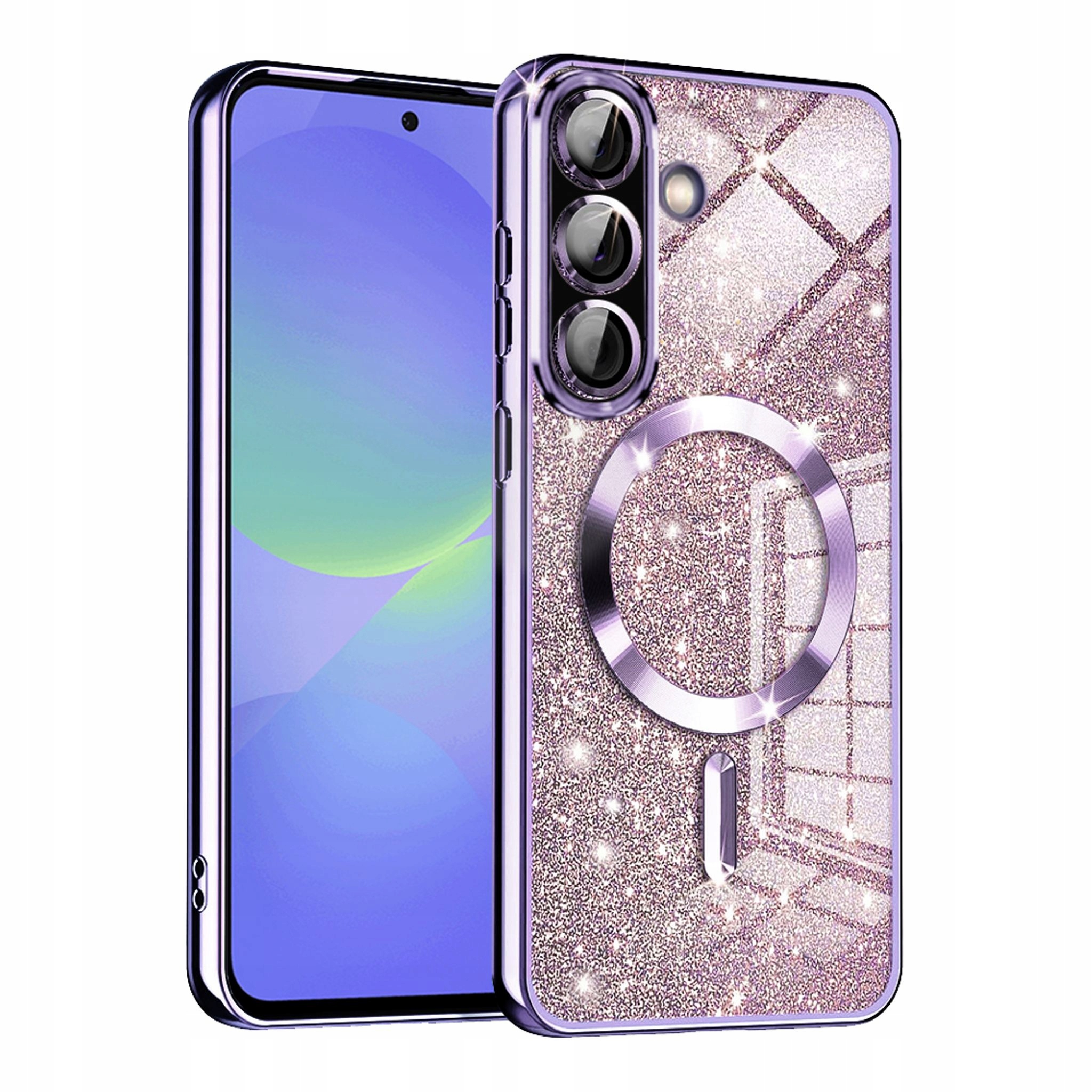 Techsuit MagSafe etui do Samsung Galaxy A36 5G A56 5G jasnofioletowe