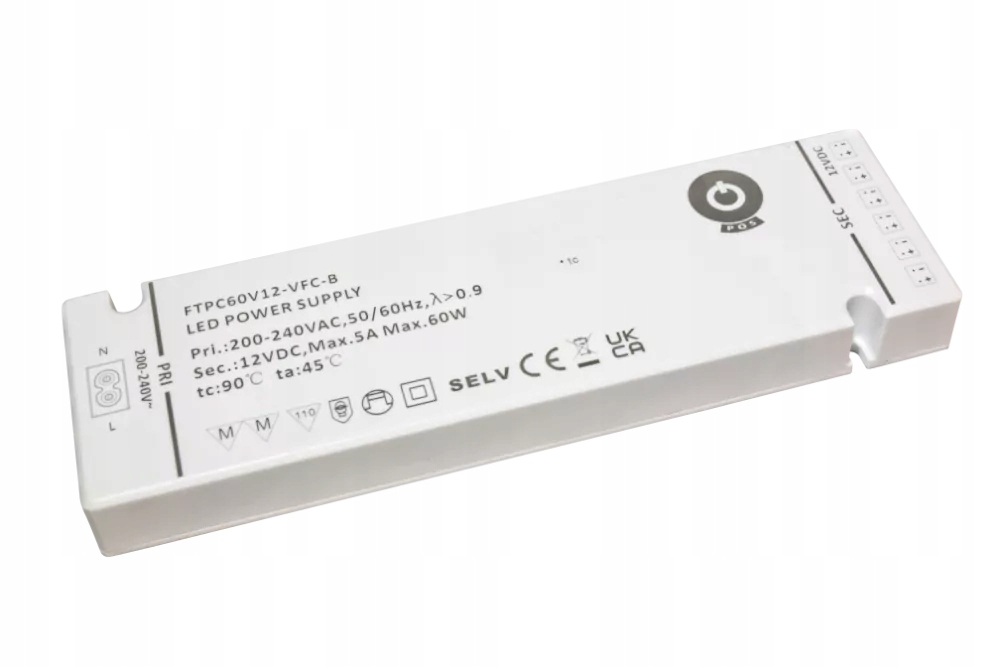 ZASILACZ POS 5A 60W 12V FTPC60V12-VFC-B