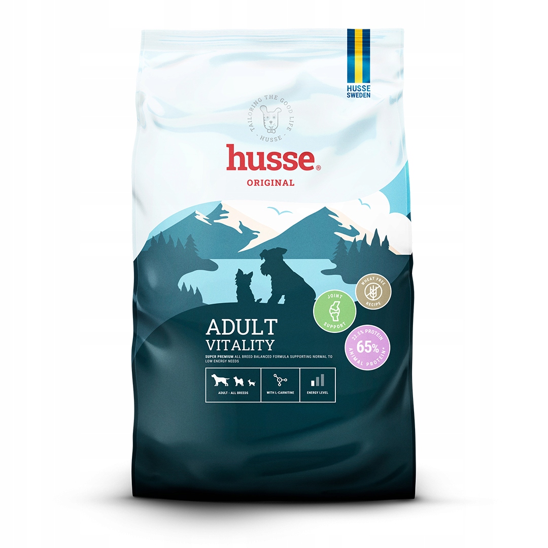 Husse Adult Vitality (d.Prima Plus), 7kg, zbilansowana karma dla psów