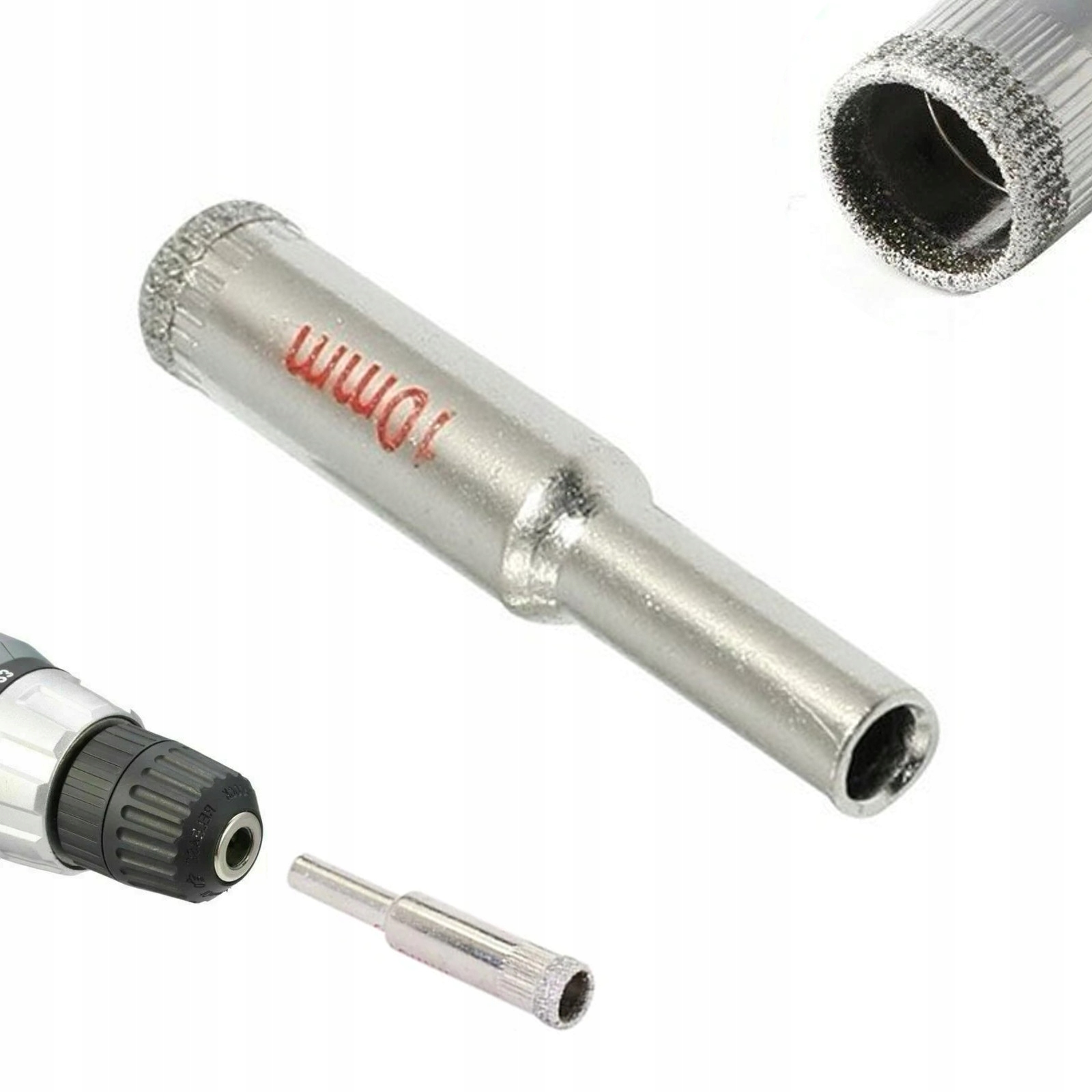 

Otwornica Diamentowa Wiertło Do Gresu Glazury 10mm