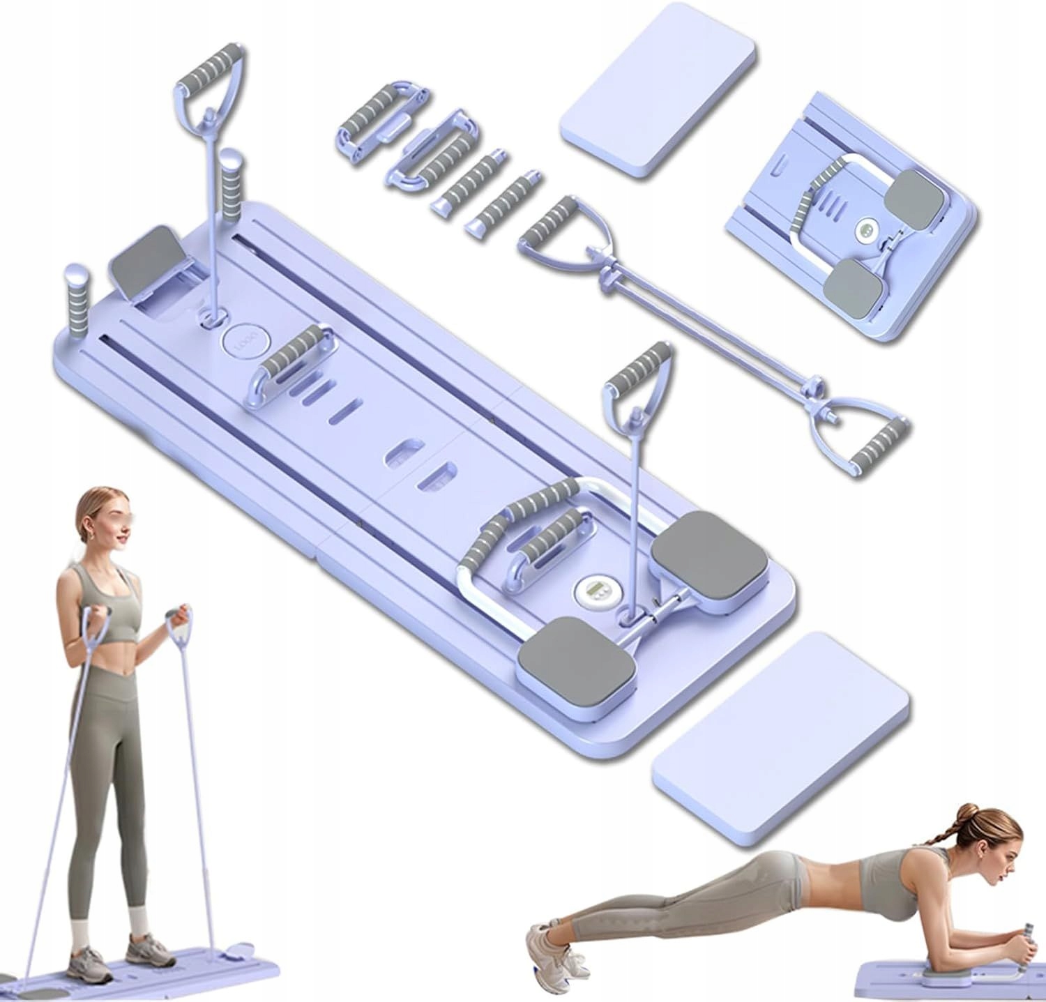Deska do Ćwiczeń Pilates Reformer 12w1 Wielofunkcyjna dla Kobiety