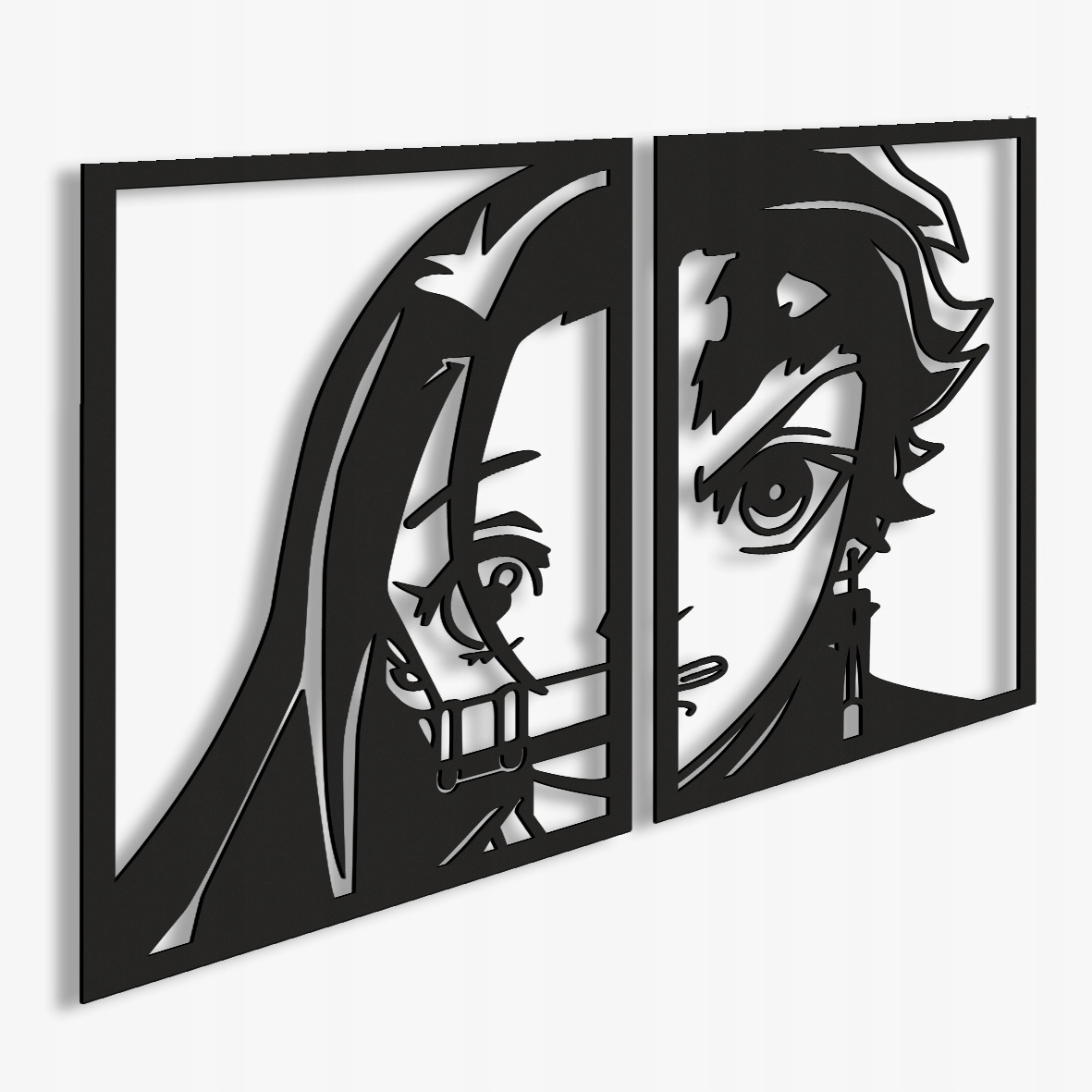 Nezuko Tanjiro Kamado Meč zabijáka démonů Obraz anime Panel 3D Dárek