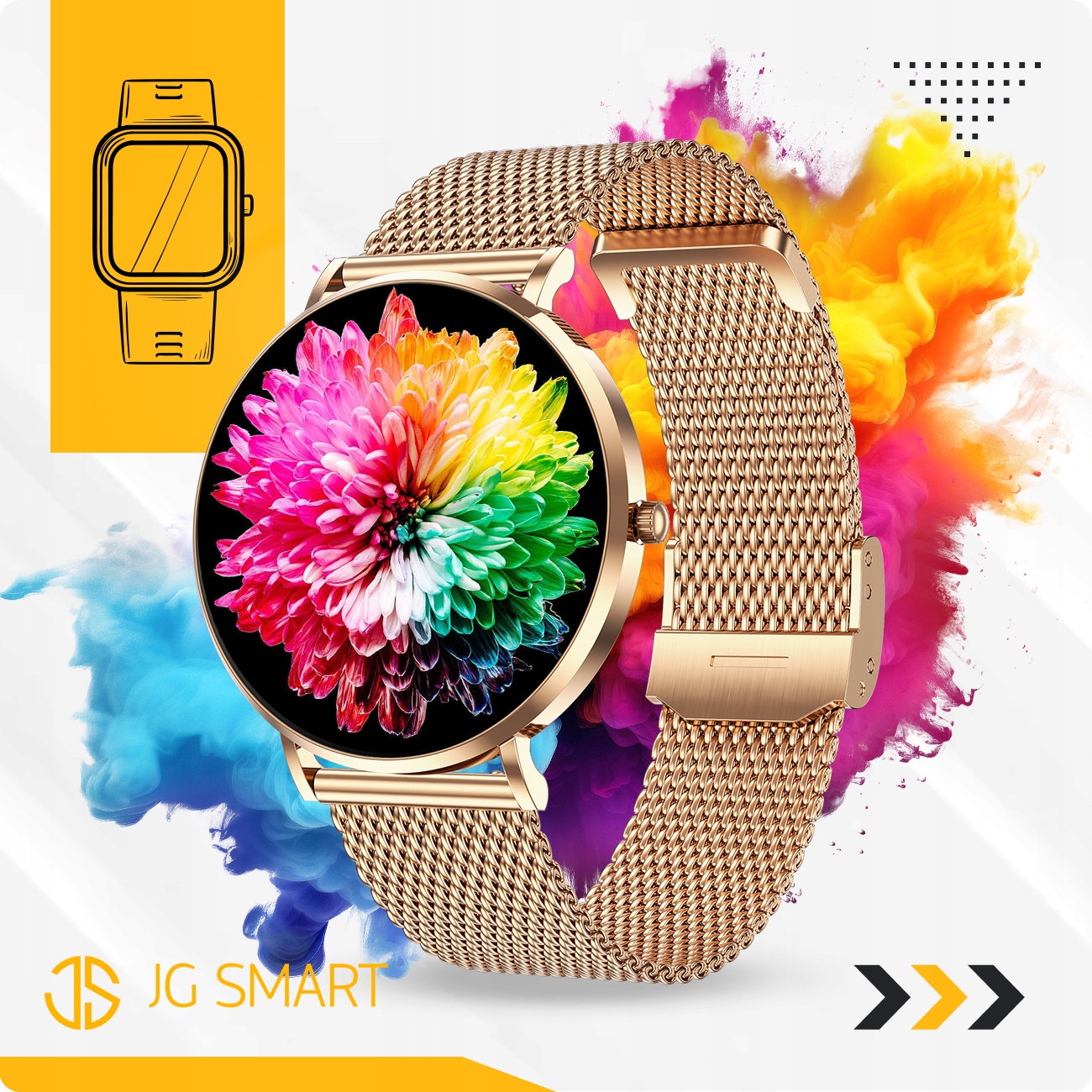 SMARTWATCH ZEGAREK DAMSKI POLSKIE MENU ROZMOWY CIŚNIENIE TĘTNO AMOLED SLIM Model inny