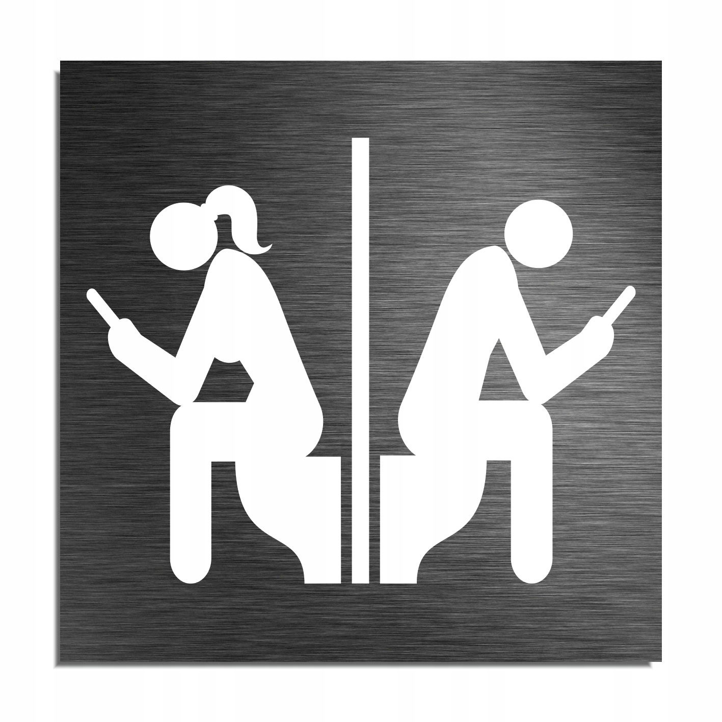 Tabliczka WC piktogram samoprzylepny 8x8cm