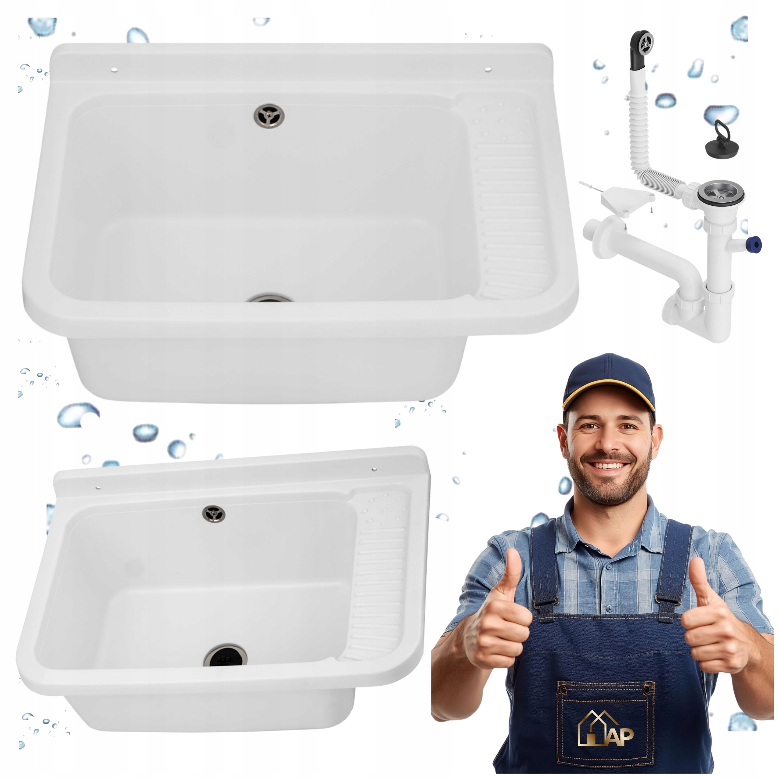 Technická komora Bílá Ekonomický dřez 1-komorový Garáž Kotelna