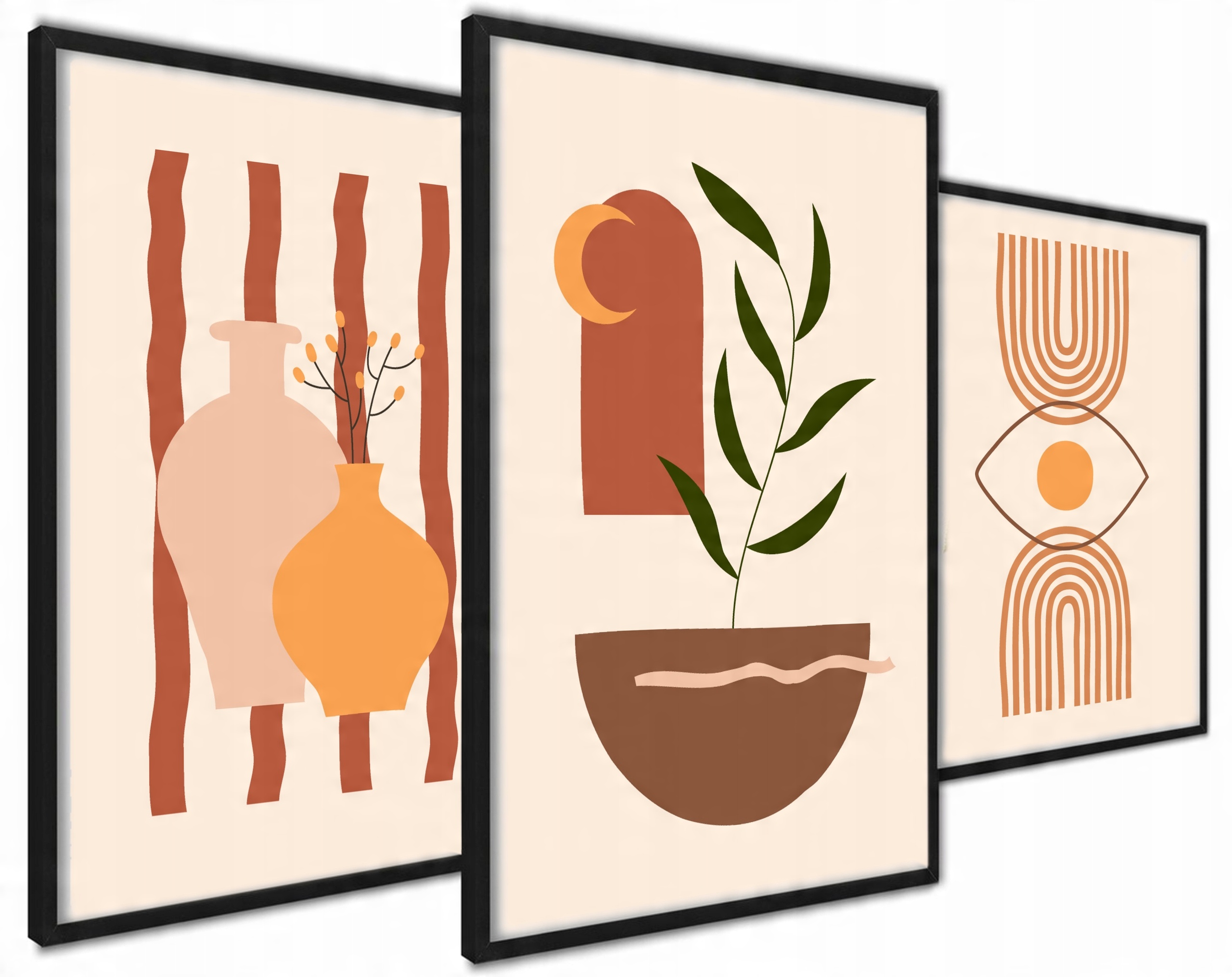 

Abstrakcja Plakat Obraz Zestaw Tryptyk Dekor 30x40