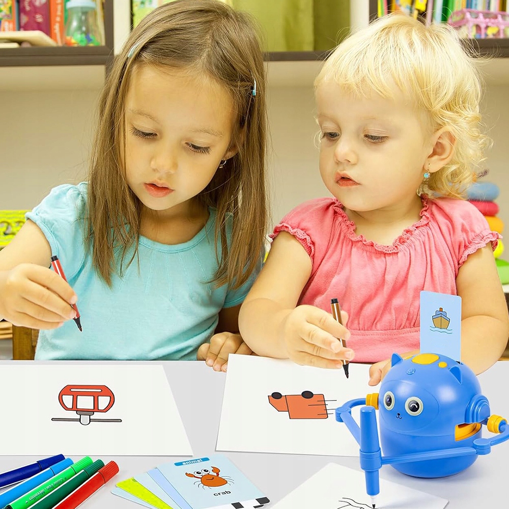 INTERAKTÍVNY KRESLENÝ ROBOT PRE DETI VZDELÁVACÍ SET 100 LISTOV + FIXKY Druh iný