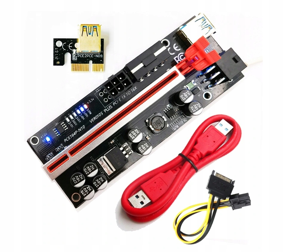 

Riser 010S Plus Pci-e 1x-16x USB3.0 Nowosc!