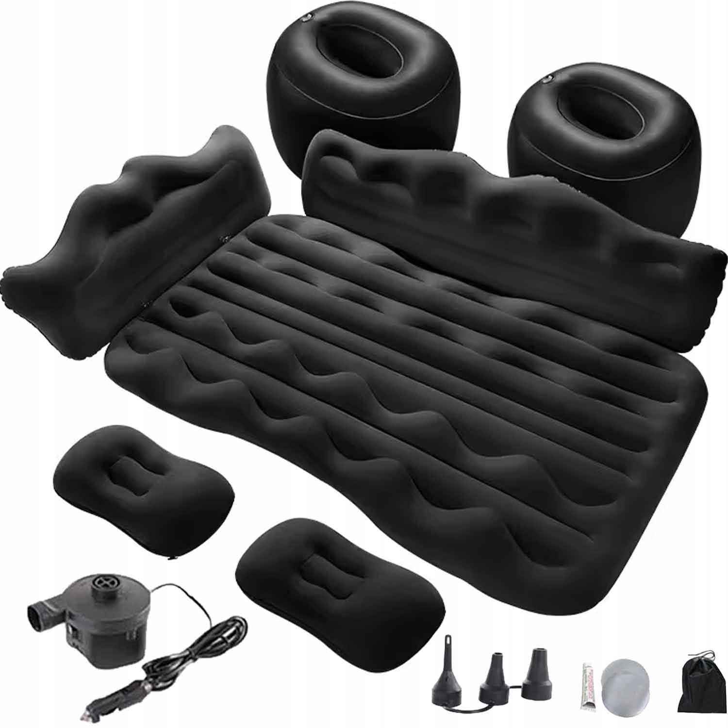 Nafukovací Matrace Postel Do Auta 2V1 Polštář Pumpa Obal