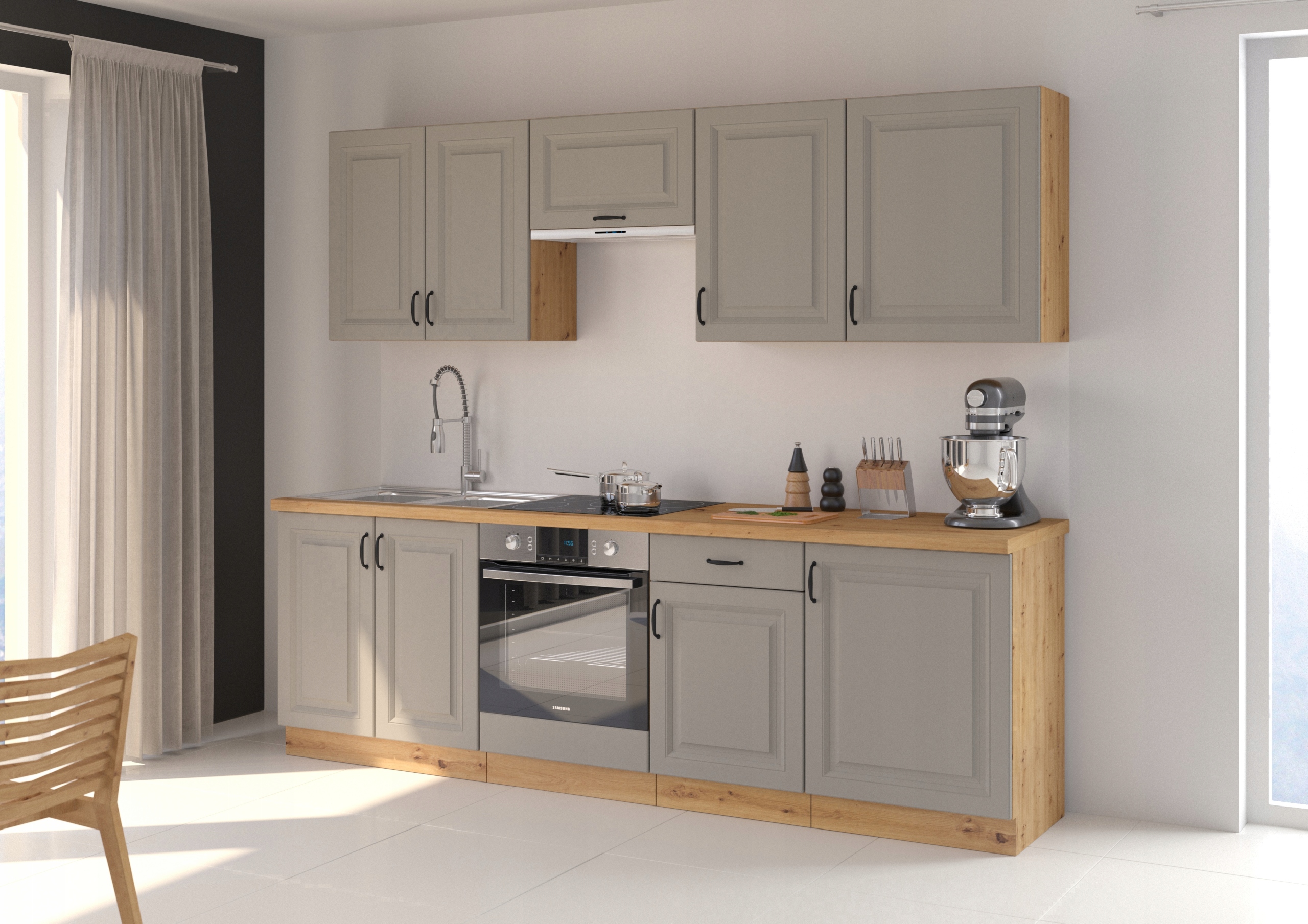 szafka zlewozmywakowa 80 cm CLAYGREY SPRING Marka Umeblujdom