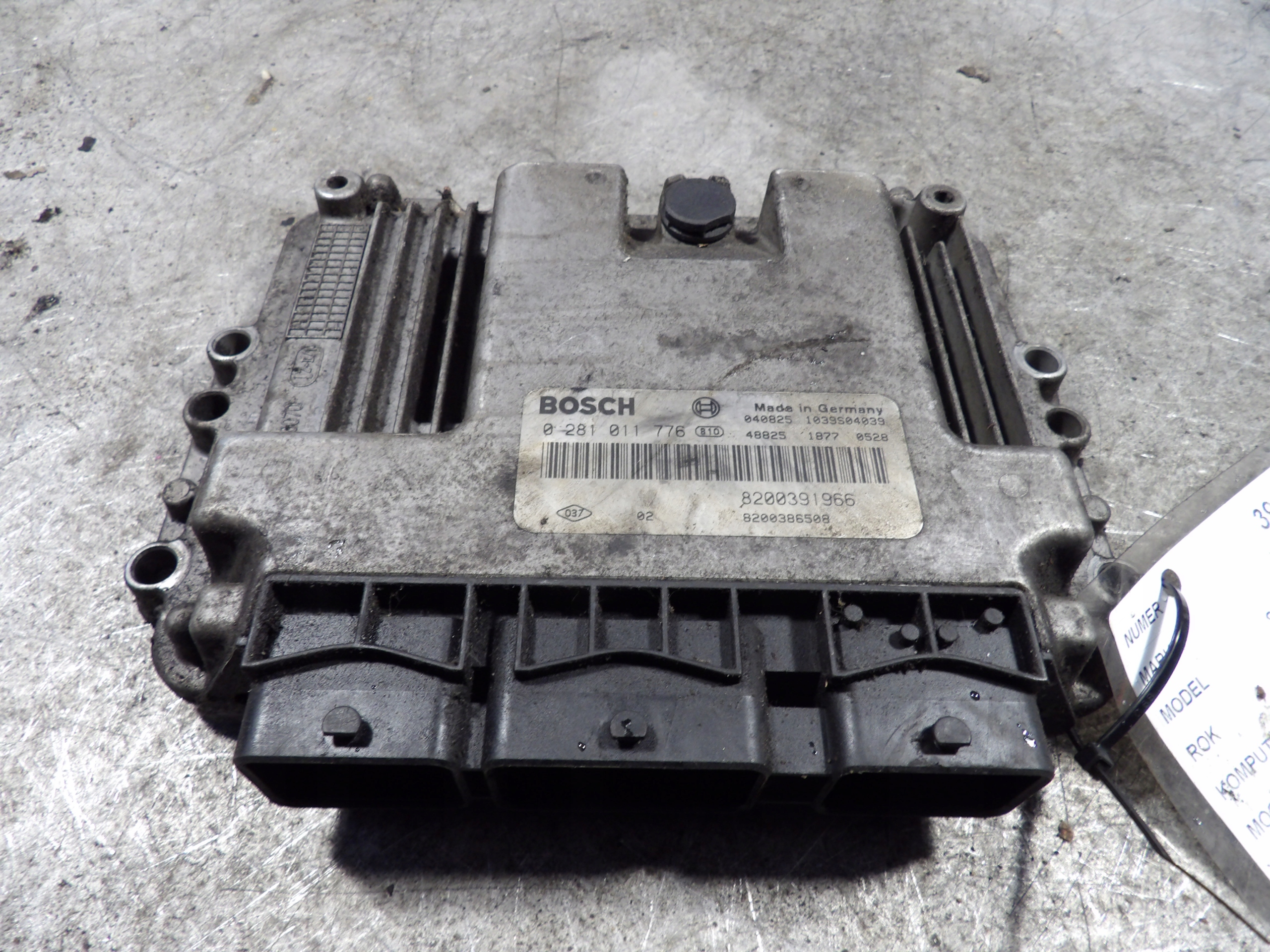 Renault Scenic II computer, control unit 0281011776 8200391966