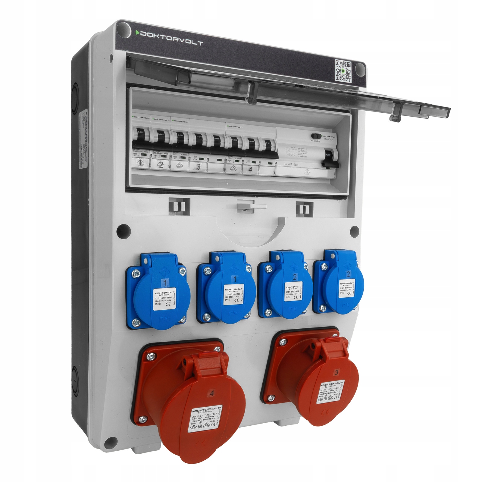 Stavebný Rozvádzač Fi 32/16A 4X230V S Bezpečnostnými Prvkami Vde Erbetka