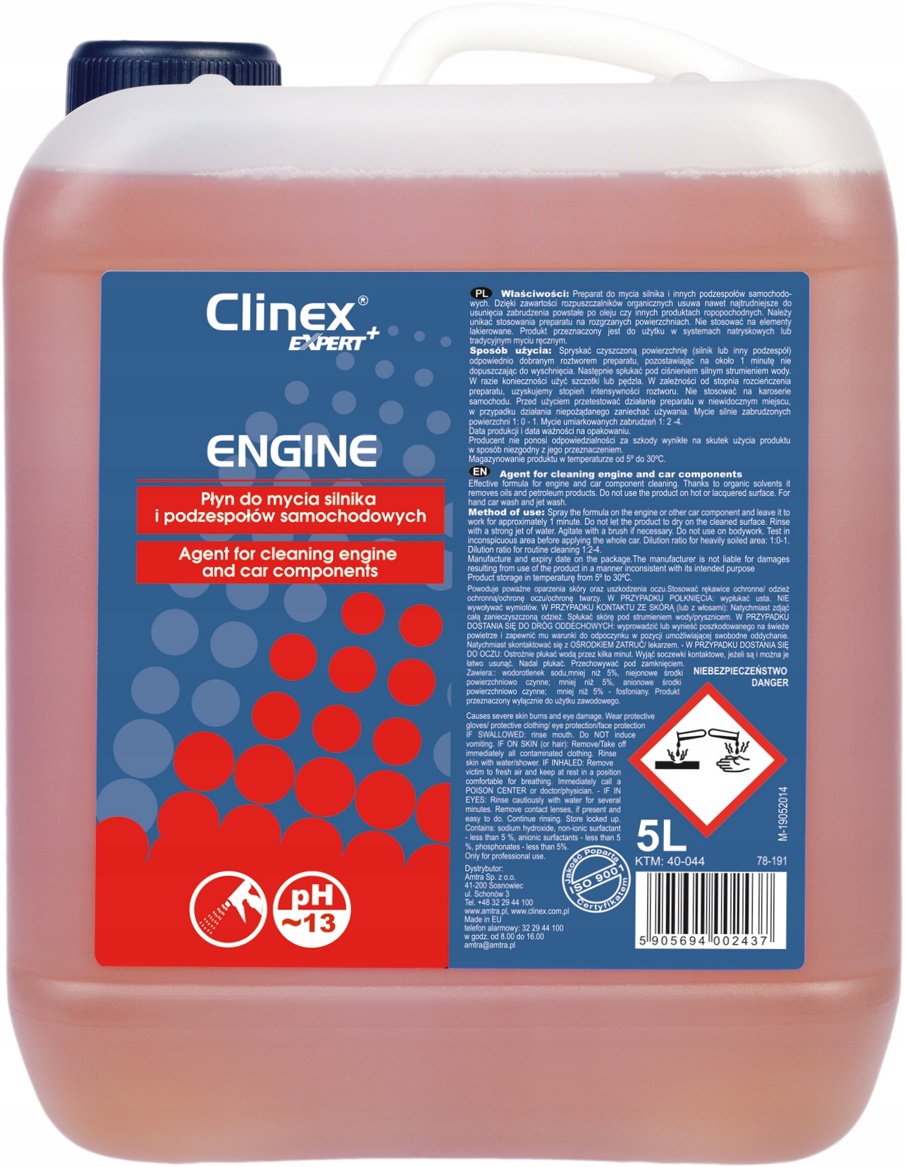 CLINEX EXPERT+ ENGINE 5L PŁYN DO MYCIA SILNIKÓW