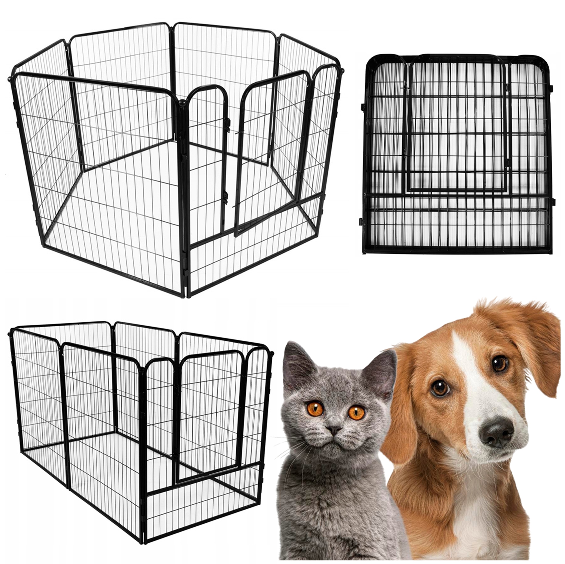 Zagroda Wybieg Dla Psa Kota Szczeniąt Królika Kojec Klatka 184x94cm Bramka