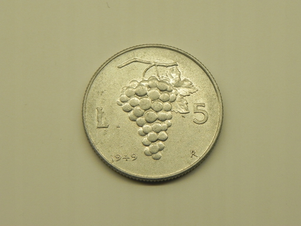 4258/ 5 LIRE 1949 WŁOCHY