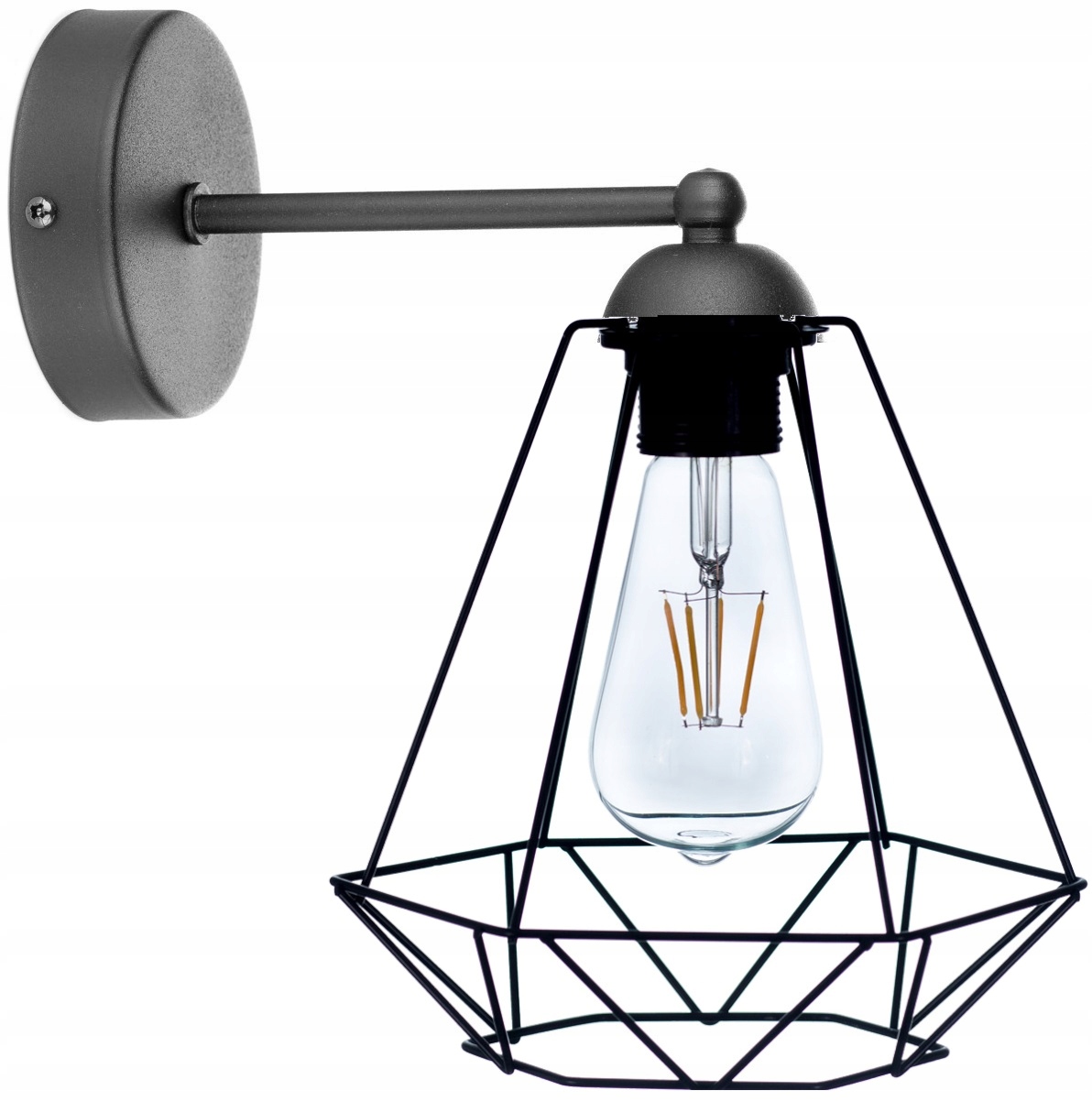 

Lampa Wisząca Sufitowa Żyrandol Brylant Loft Drut