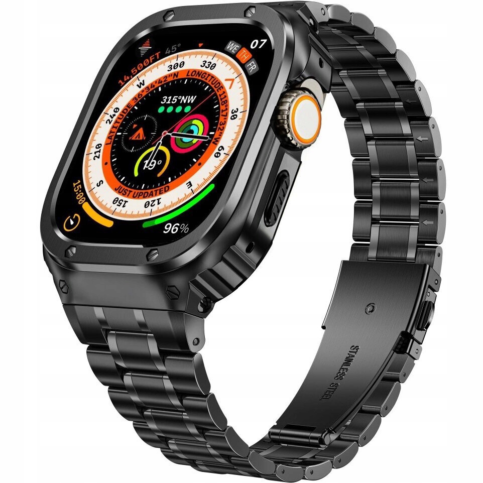 Pásek Náramku S Pouzdro Pro Apple Watch 7/8/9 45 MM Elegantní Řemínek